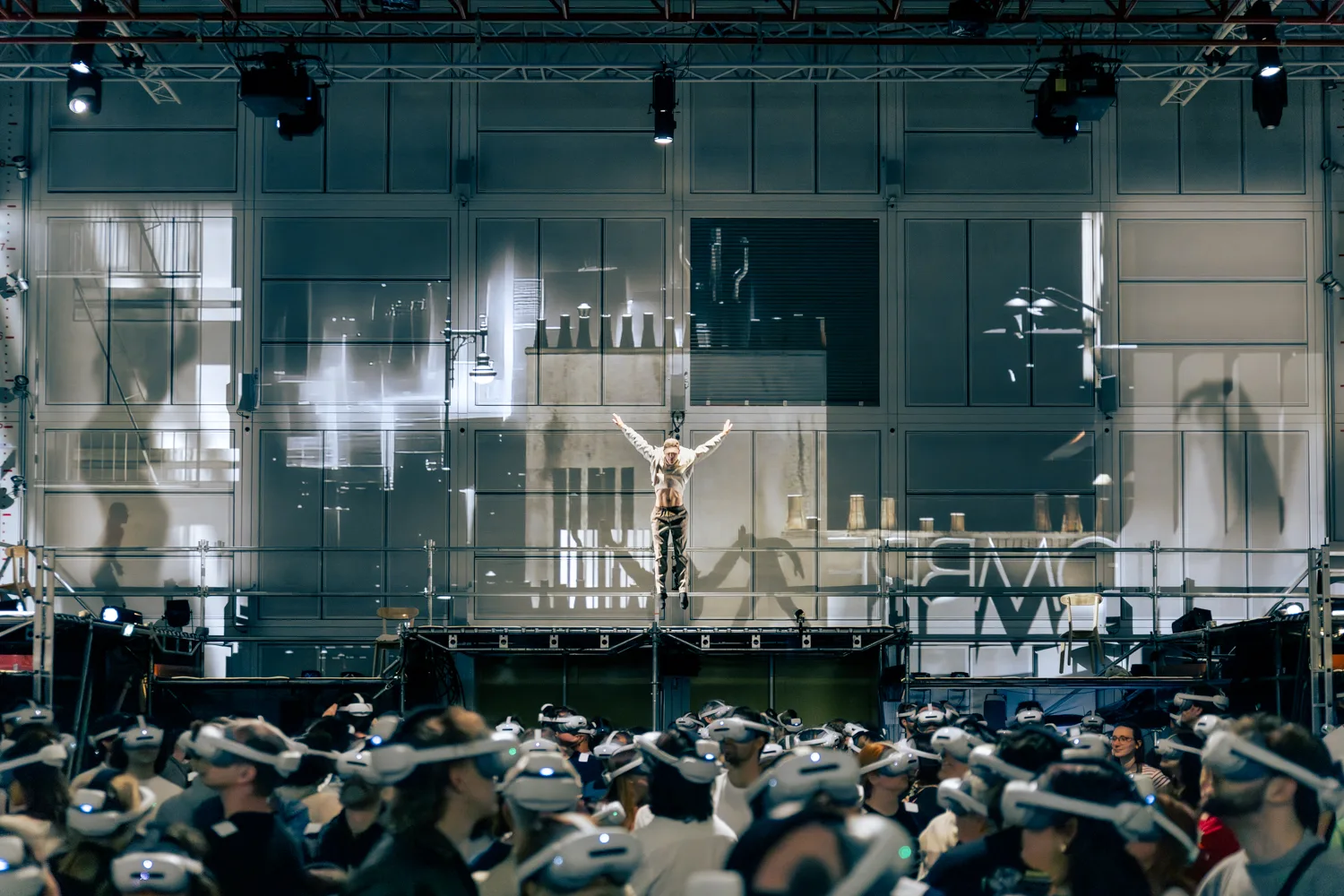 L’Ombre à l’IRCAM, public casqué en réalité virtuelle